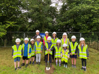 Turf cut at site of new £16.3 million Aeron Valley school
