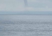 WATCH: Waterspout caught on camera in Cardigan Bay