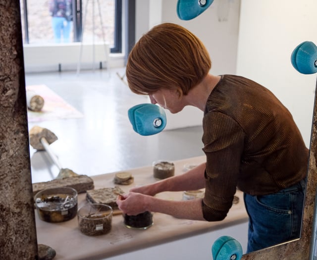 Artist works with biocomposites centre to create sustainable materials