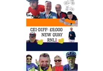 Group of friends to take on 190-mile 'Cei-diff' challenge for  RNLI