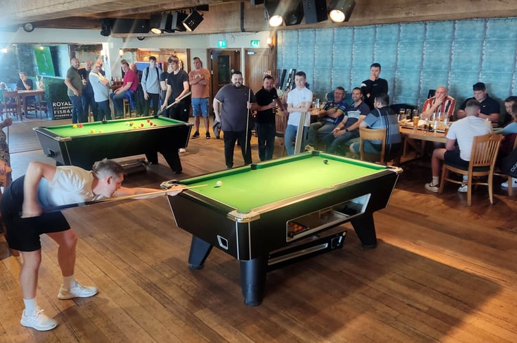 Newtown were worth winners on the day. Aberystwyth Pool League friendly 290723