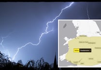 Yellow warning issued for thunderstorms and heavy showers