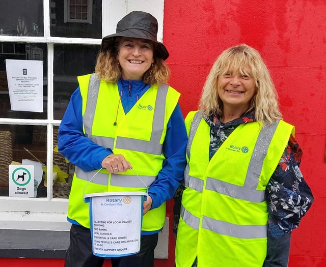 Rotary fundraisers delighted to collect over £150 for charity