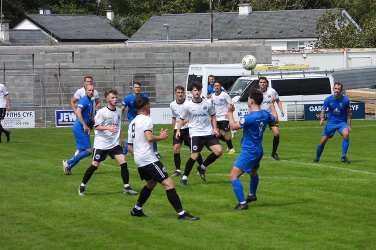 Action from Saturday's Welsh Cup clash at The Rec
