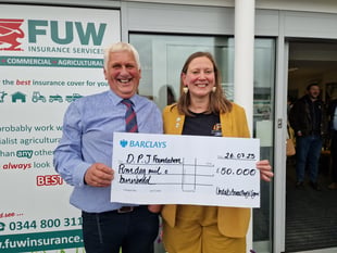 Farming union raises £50,000 for mental health charity