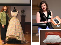 Commemorative gown created for Laura Ashley exhibition
