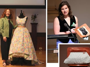 Commemorative gown created for Laura Ashley exhibition
