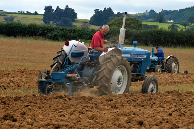 Robert Pugh ploughing