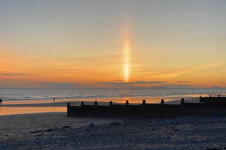Sun pillar