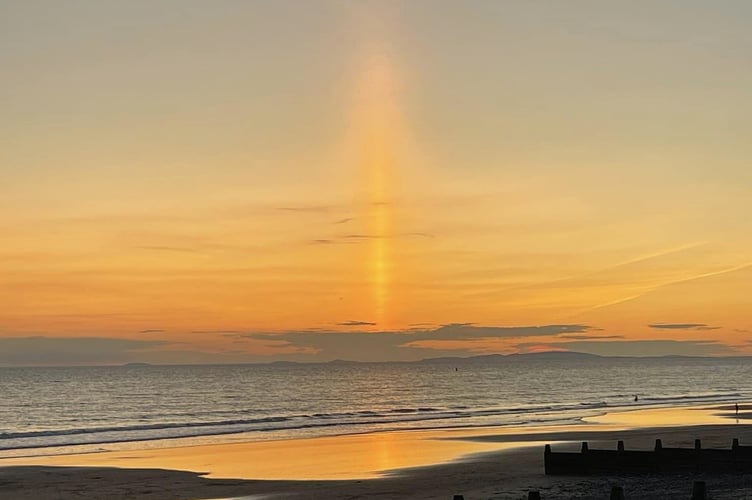 Sun pillar