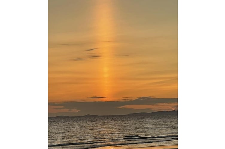Sun pillar