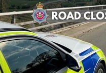 Road between Llanilar and Llanfarian closed due to collision