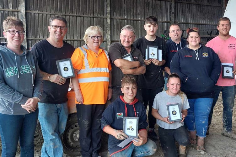 Winners and participants in the fourth round of the Teifi Valley Motor Club Gymkhana Championship