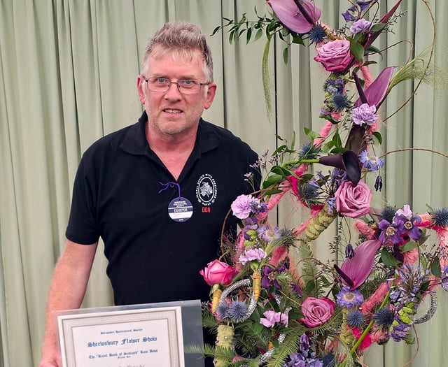 Success for Donald at Shrewsbury Flower Show
