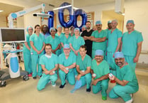 Gwynedd hospital robot makes milestone op