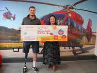 Kind air ambulance patient donates raffle prize after Bala crash