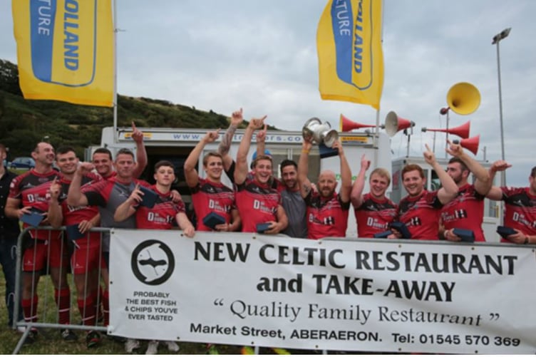 2014 winners Carmarthen Warriors Aberaeron Sevens