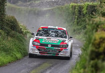 Meirion's title challenge cut short after crash in Ulster Rally finale