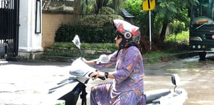 Female students in Pakistan get mopeds through Aber University project