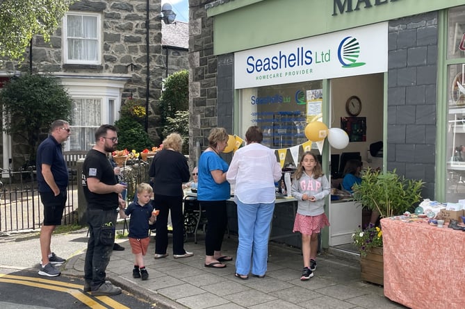 Seashells in Dolgellau hosted the tea party on 10 August