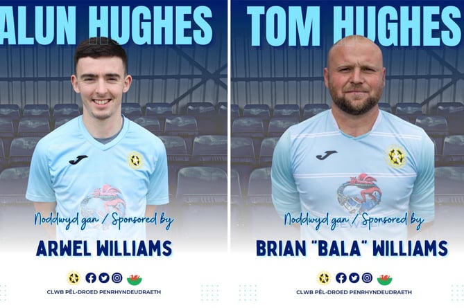 Alun Hughes (2) and Tom Hughes scored for Tywyn as they fought back to win against Llanerchymedd