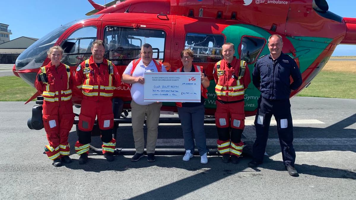 Nefyn Golf club captains raise over £10,000 for Wales Air Ambulance ...