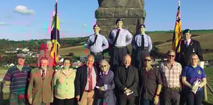 Royal British Legion holds annual cliff-top memorial service