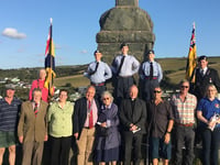 Royal British Legion holds annual cliff-top memorial service