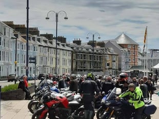 The blight of boomers on motorbikes on Aberystwyth prom