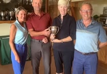Alan and Catrin win Borth & Ynyslas former captains’ Walker Cup