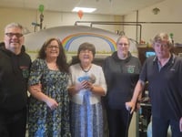 £2,500 concert proceeds donated to Cardigan Oxygen Therapy Centre