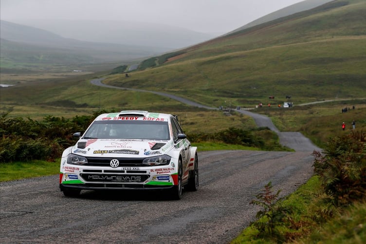 Osian Pryce and Stephane Prevot lead after day of Rali Ceredigion