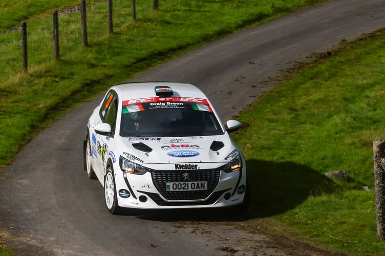 Llandysul's Ioan Lloyd and co-driver Sion Williams have taken their first Junior BRC victory in front of a delighted home crowd