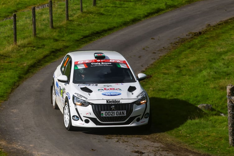 Llandysul's Ioan Lloyd and co-driver Sion Williams have taken their first Junior BRC victory in front of a delighted home crowd