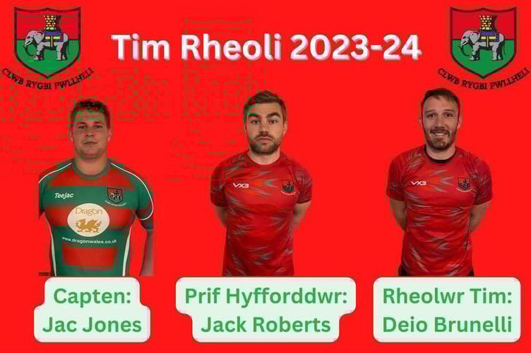 Pwllheli confirmed their management team for the season last week