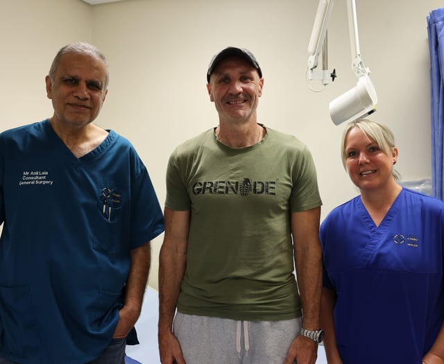 Patients hail robotic surgery at Ysbyty Gwynedd