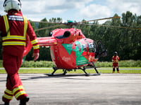 Two people taken to hospital following A44 crash
