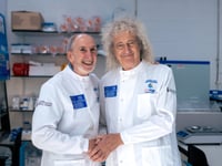 Sir Brian May talks eradicating TB in Aberystwyth lecture
