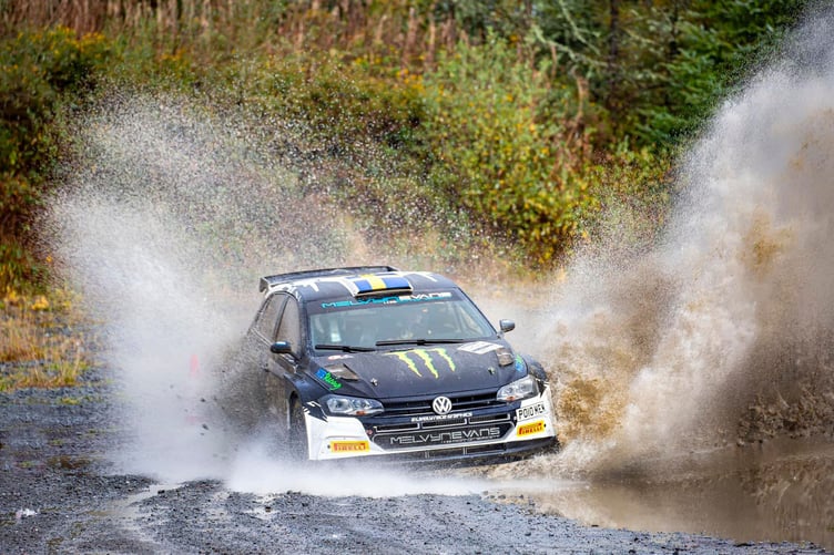 Sweden's Oliver Solberg winning the 2022 Cambrian Rally.