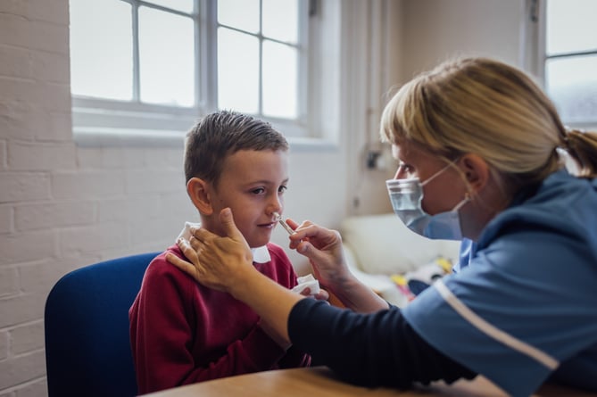 Sirona Care & Health are offering the flu vaccine to primary and secondary school pupils.