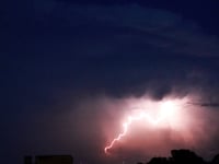 WATCH: Silent lightning storm strikes the sky above Aberystwyth