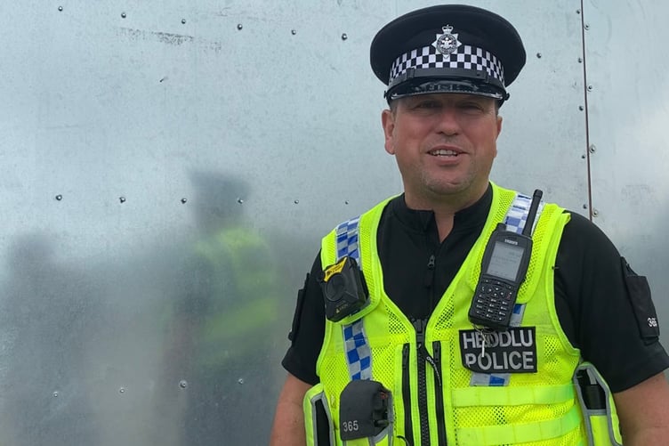 Ceredigion Rural Crime Officer PC Jonathan Thomas