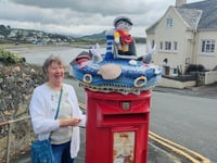 Brian the RNLI post box topper is worldwide star