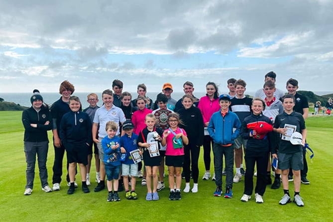 Junior Captain day competitors at Clwb Golff Nefyn