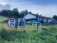 20mph speed signs chopped down twice in a week in Ceredigion village