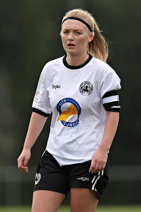 Pwllheli player of the match Magi Hughes