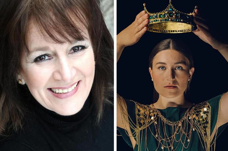 Gillian Elis (chwith) sy’n chwarae rhan Ena a Mared Williams yw Branwen