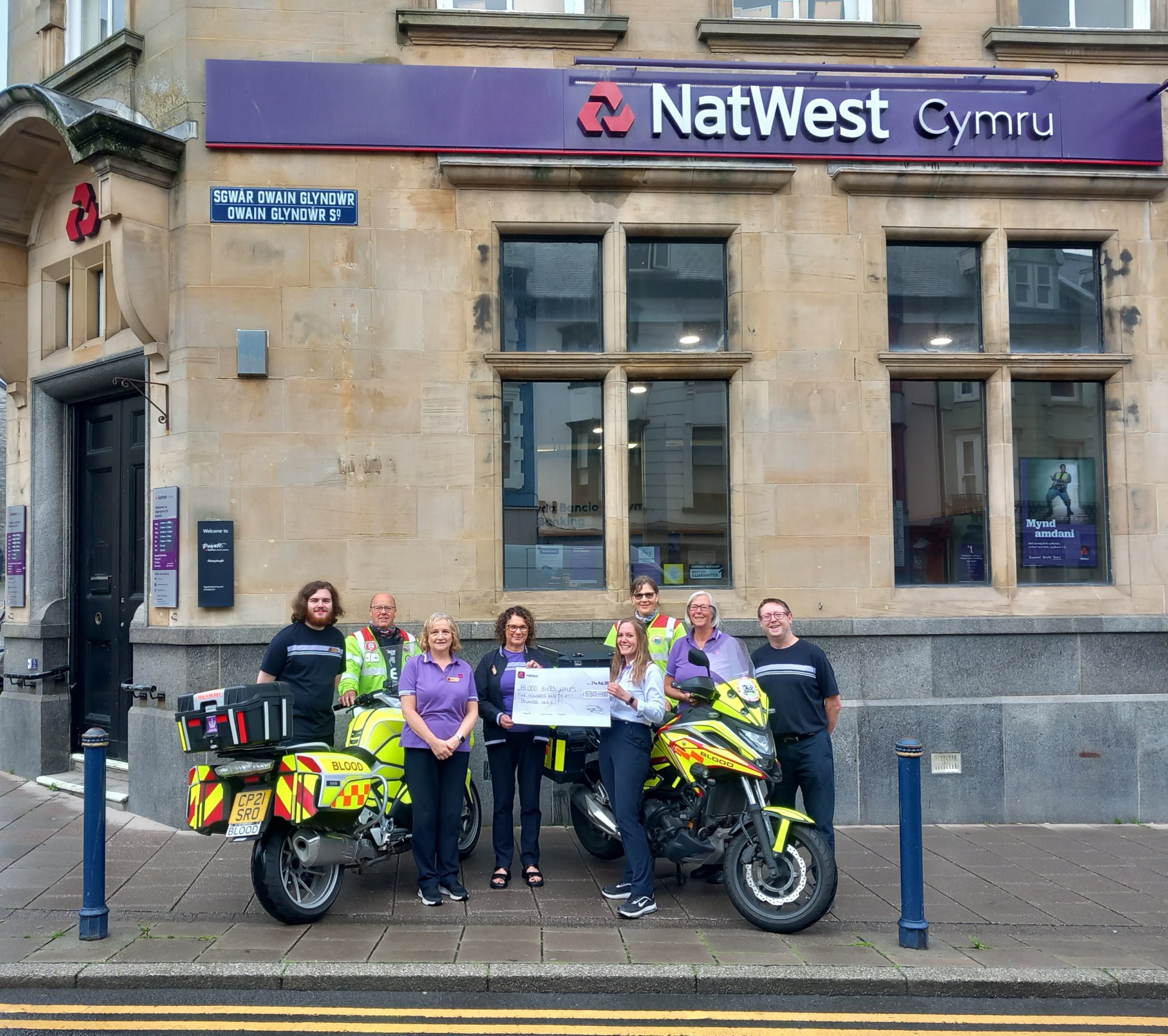 Local businesses give Blood Bikers cash boost