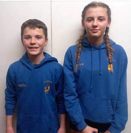 Dyfan Lewis and Aliya Poole