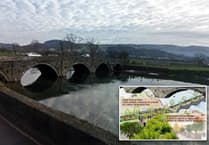 Garden bridge plans for old Dyfi river crossing